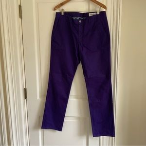 Men’s Size 34/32 Bonobos Dark Purple Chinos